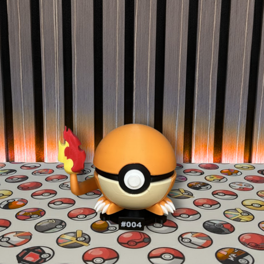 Charmander #004 + Base imantada POKEBALL COLECCIONABLE