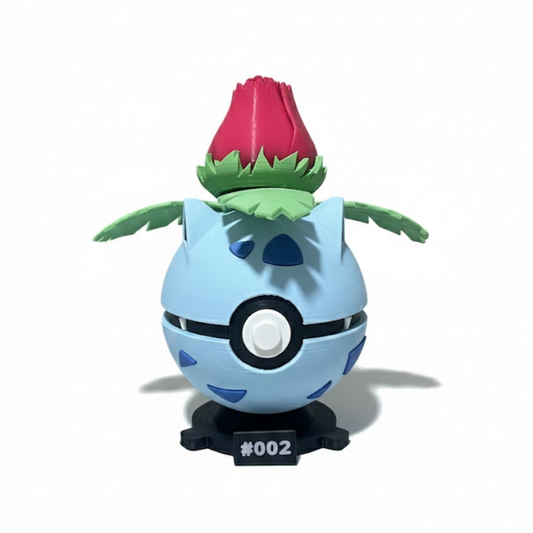 Ivysaur #002 + Base imantada POKEBALL COLECCIONABLE