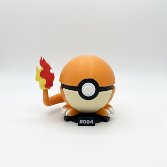 Charmander #004 + Base imantada POKEBALL COLECCIONABLE