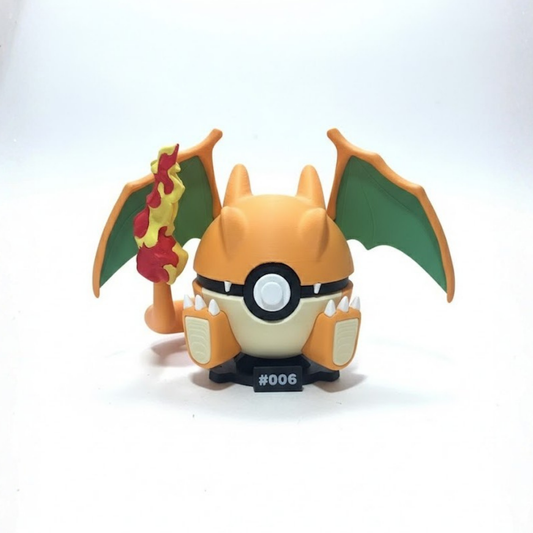Charizard #006 + Base imantada POKEBALL COLECCIONABLE