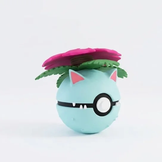 #0003 Venusaur, impresas en 3D