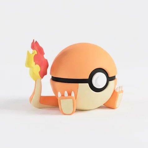#0004 Charmander, impresas en 3D
