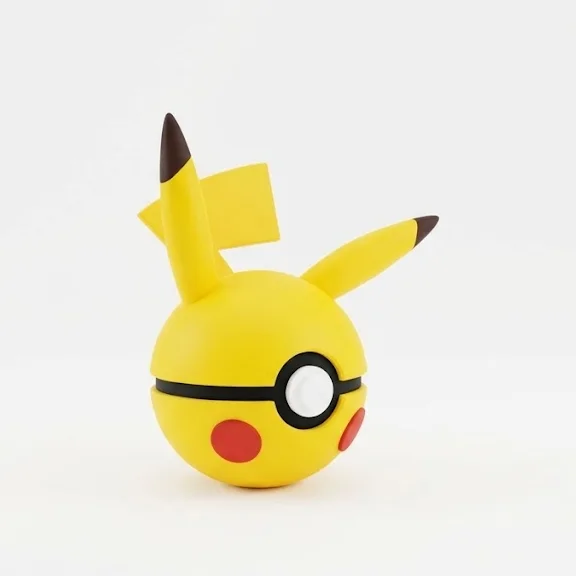 #0025 Pikachu, impresas en 3D